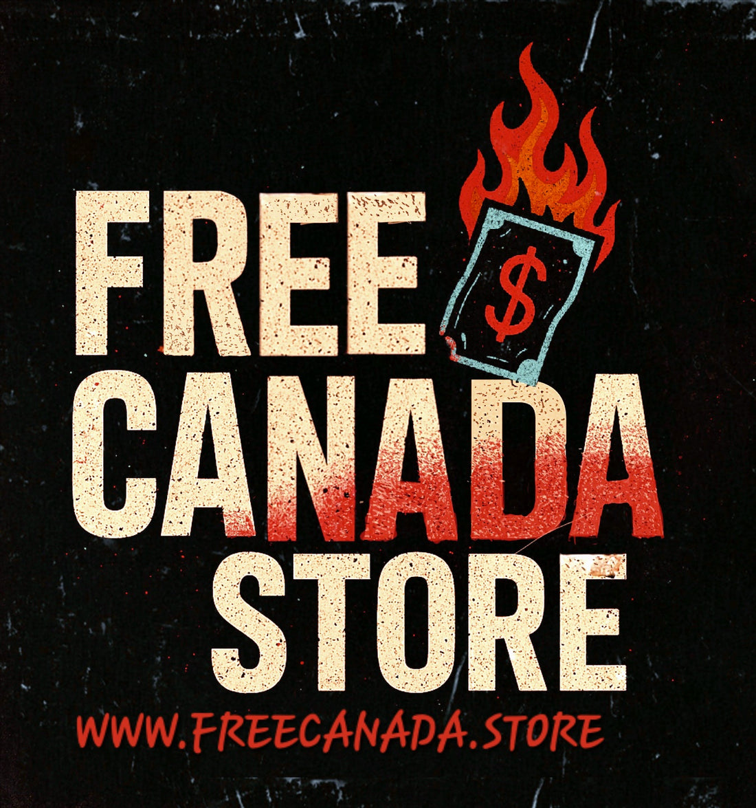 A video that shows a sweater that says "Canada Free and Strong" 
